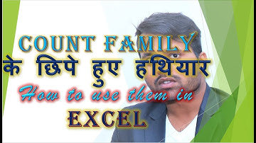 How to use Count, Countif, CountIFS, CountA and CountBlank function in Excel. All Count Functions