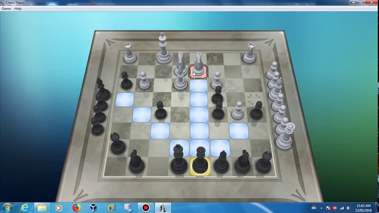 Chess Titans Windows 7 Game 1 Let's Play! 