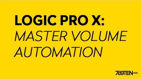 Logic Pro X - How to automate master volume
