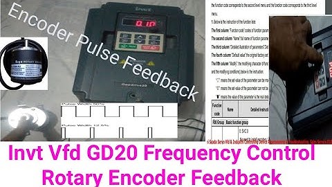 Invt Vfd GD20 Frequency Control Rotary Encoder Feedback