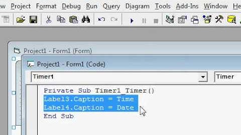 Date and Time In VB6