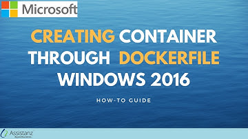 Creating container through scripts using dockerfile Windows 2016