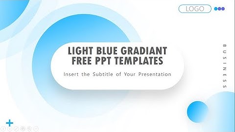 Light Blue Gradient Presentation Template | Download Now