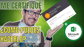 Como obtener una CERTIFICACIÓN en Excel. Microsoft Office Specialist