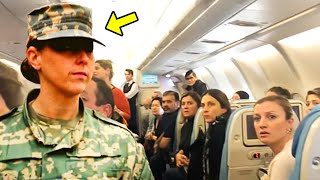 Man Refuses To Let Soldier Sit In Coach, Then She Gives Him An Astonishing Note!