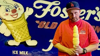 THE BiGGEST SOFT SERVE ICE CREAM CONE EVER! FOSTERS FREEZE EAGLE ROCK LOS ANGELES!!! Spitz Eagle Rock Ca
