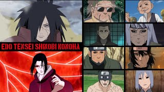 DAFTAR SHINOBI KONOHA YANG DI EDO TENSEI KABUTO | NARUTO & BORUTO