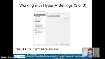Virtualization Chapter 5: The Hyper-V Settings Window