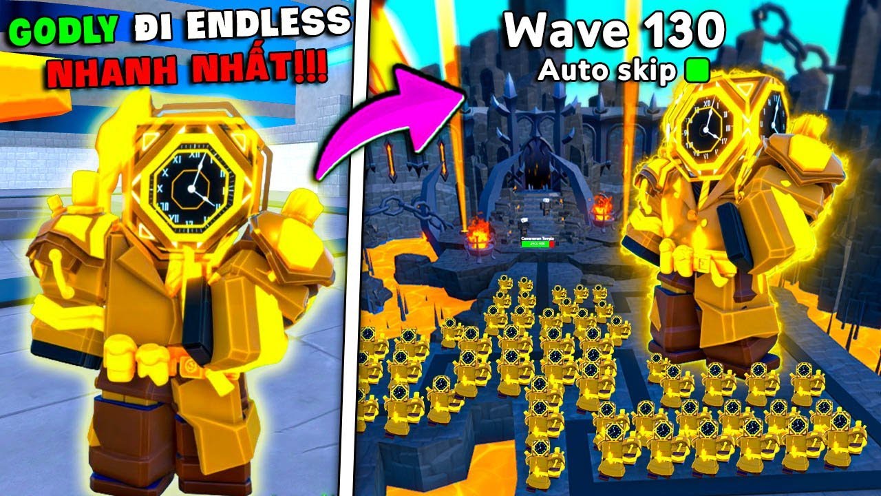 BI HUỲNH DÙNG GODLY MỚI 1% ĐI ENDLESS VỚI KỸ NĂNG NHƯ H*CK TRONG TOILET TOWER DEFENSE