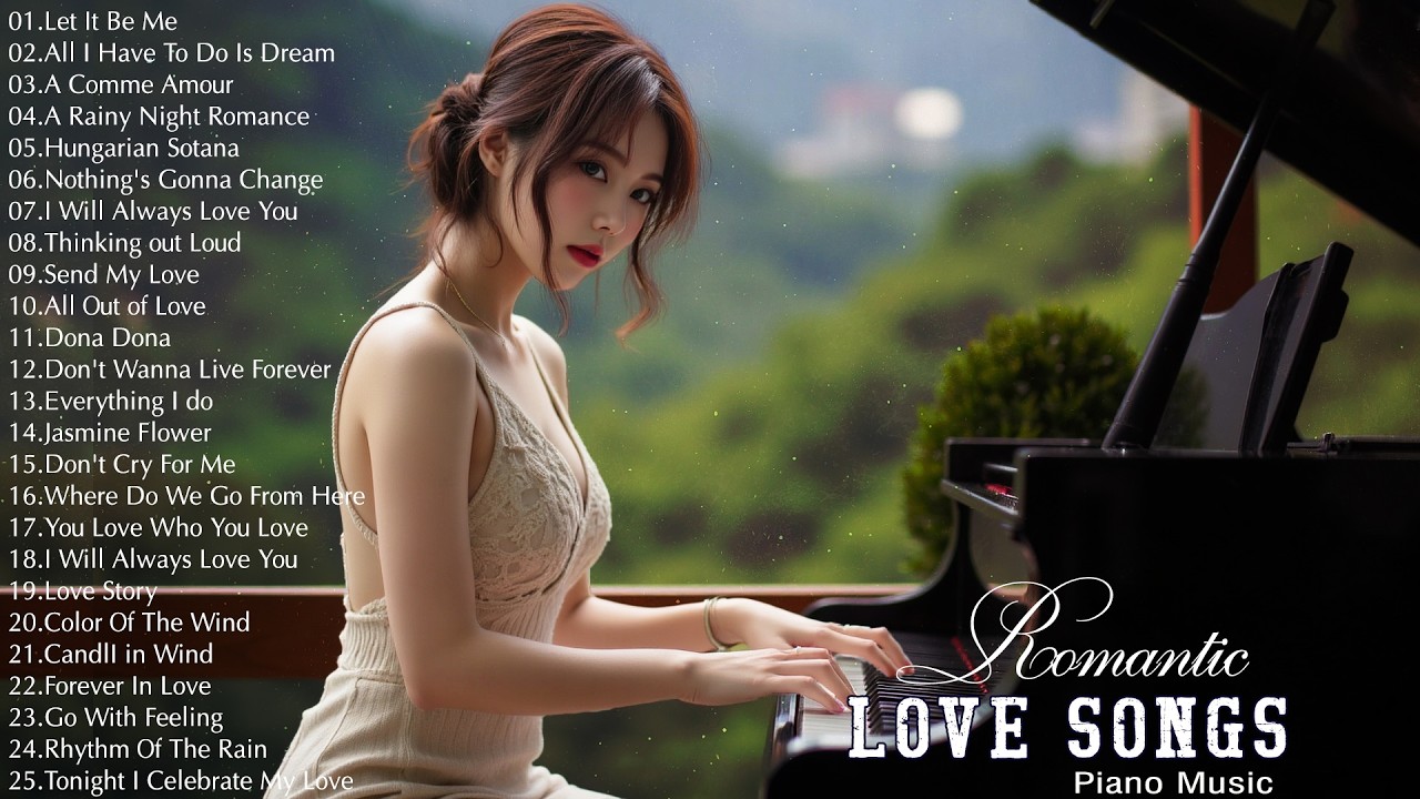 3 Hours Of Beautiful Romantic Piano Instrumental Love Songs Playlist - Greatest Hits Love Songs Ever