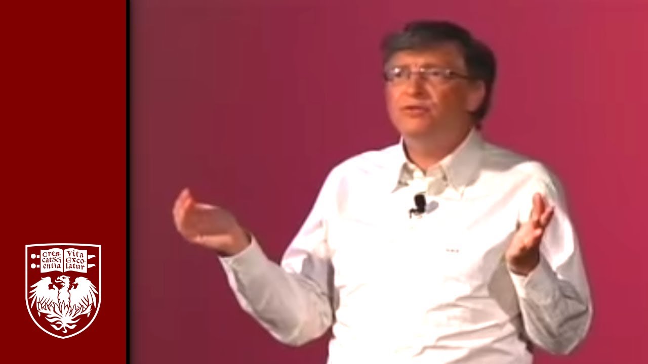 "Giving Back" - Bill Gates speaks at the University of Chicago