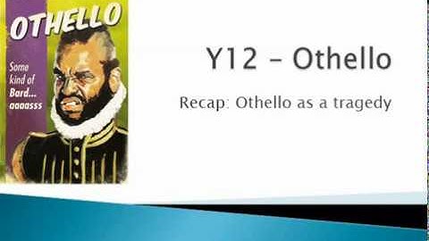 Othello as a Tragedy