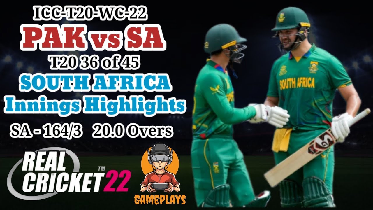 Sa Innings Highlights Pakistan Vs South Africa T20 Highlights Rc22