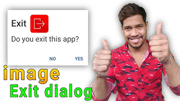 Exit dialog with icon in sketchware/Aauraparti