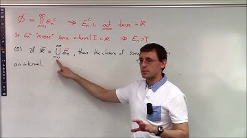 Topics In Analysis (Lecture 15): Sets Of First And Second Category