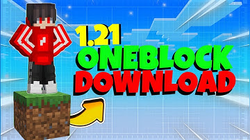 ONE BLOCK Map 1.21 MCPE || One Block Download Minecraft Pe 1.21+