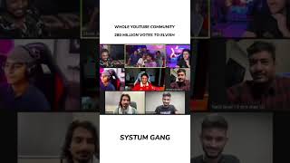 Trigger insaan ?Vs YT community ⚡| shorts system fukrainsaan elvishyadav ,