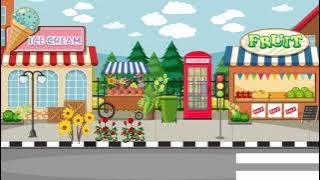 Background Animasi Bergerak||Di Pinggir jalan