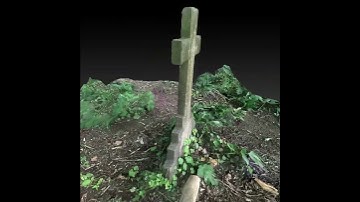 3d scanned model of a grave