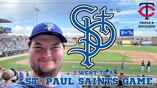 I Went to a ST. PAUL SAINTS GAME!