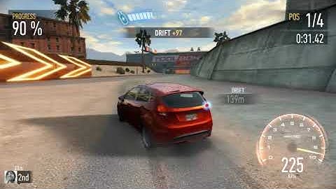 NFS No Limits FORD Fiesta ST [RUSH HOUR] BLACKRIDGE STRIP PASS, DAY