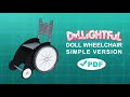 How to make a Doll Wheelchair: Simple Version! PDF included