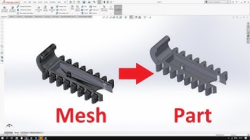 How I convert Mesh File (.stl) File in to Part file #Solidworks | Simple way