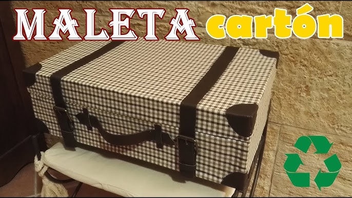 Maleta de cartón (papel maché) - mediana