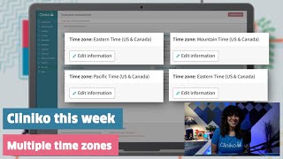 Cliniko this week: Multiple time zones