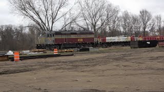 SLUG POWER MOVE WITH THE IOWA NORTHERN! MOW equipment drone chase and NS power on the CN!