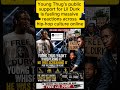 Young Thug Screams “FREE SMURK” for Lil Durk 😳🦅 #shorts