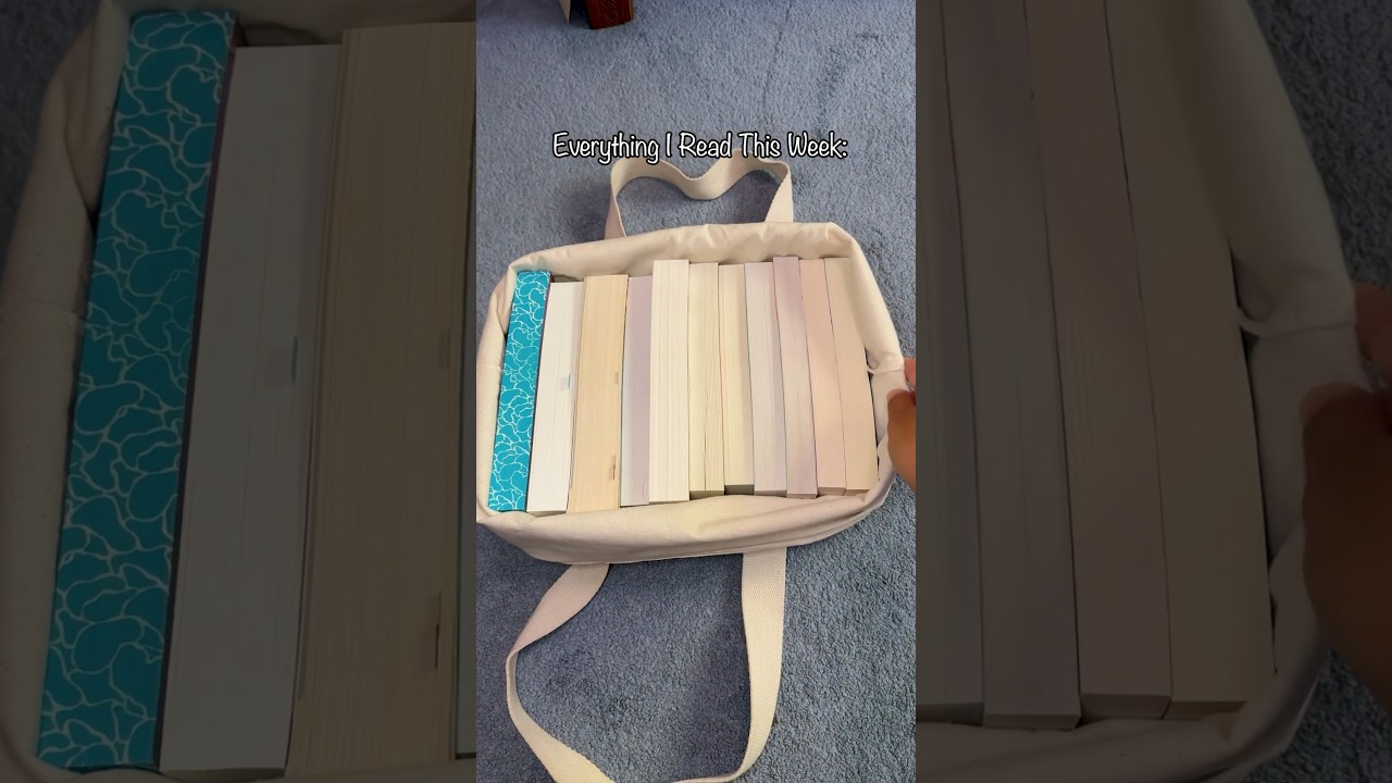 How much I read in a week: