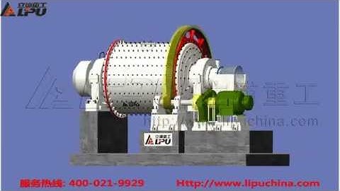 3D Animation of Ball mill Working--lipuchina.com