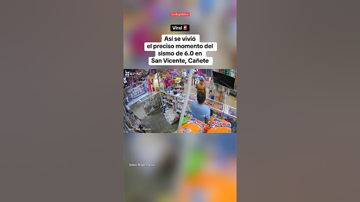 Así se vivió el preciso momento del SISMO de 6.0 en CAÑETE #shorts #lr