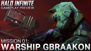 Halo Infinite Gameplay Preview - Mission 01: Warship Gbraakon | NO SPOILERS