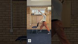 Chair Yoga in 2 minutes #mindfulmovement #nomatworkout #gostretchyourself #quickyoga