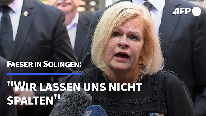 Faeser in Solingen: "Wir lassen uns nicht spalten" | AFP