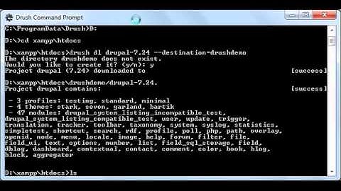 01 drush drupal installation
