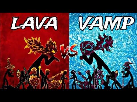 Lava stickman vs vamp stickman - Stickman costume tournament (2) - stick war legacy @komikAnFiDi