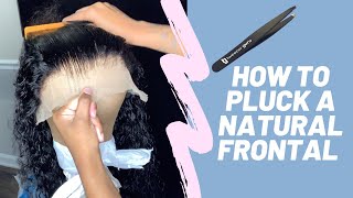 How To Pluck A Frontal | BEGINNER FRIENDLY | VERY DETAILED | ft. KLAIYI HAIR