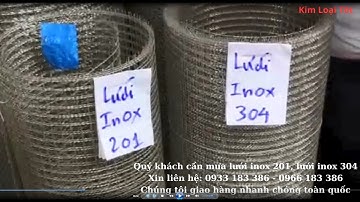 PHÂN BIỆT LƯỚI INOX 201 VÀ LƯỚI INOX 304 bằng dung dịch thuốc thử inox đơn giản và chính xác