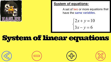 A1 Vid 6-1 Graphing Systems of Equations PART 1