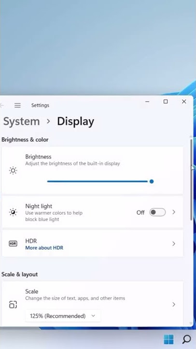 Change refresh rate