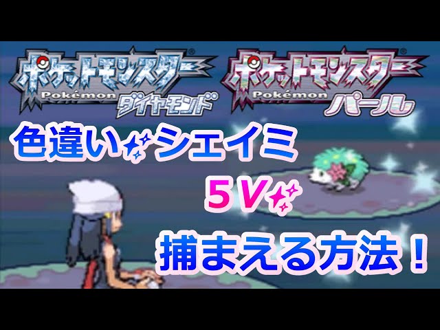 ポケモンDPで色違いシェイミを捕まえる方法を解説！【ダイパ バグ