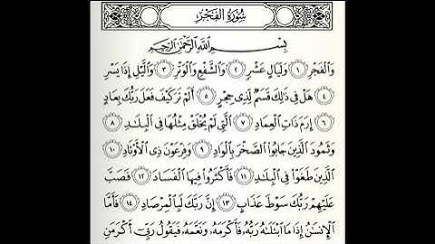 سورة الفجر القارئ صالح الصاهود
