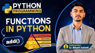 🚀 Python Functions in Nepali | User Defined & Built-in Functions | Python Tutorial