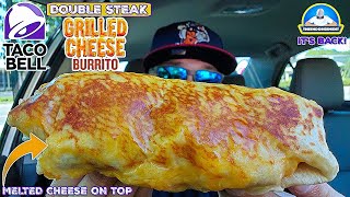 Taco Bell® Double Steak Grilled Cheese Burrito Review! 🌮🔔🧀🌯 | It is BACK! 2022 | theendorsement Taco Bell® Double Steak Grilled Cheese Burrito Review! 🌮🔔🧀🌯 | It is BACK! 2022 | theendorsement