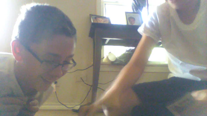 Playing war with my bro