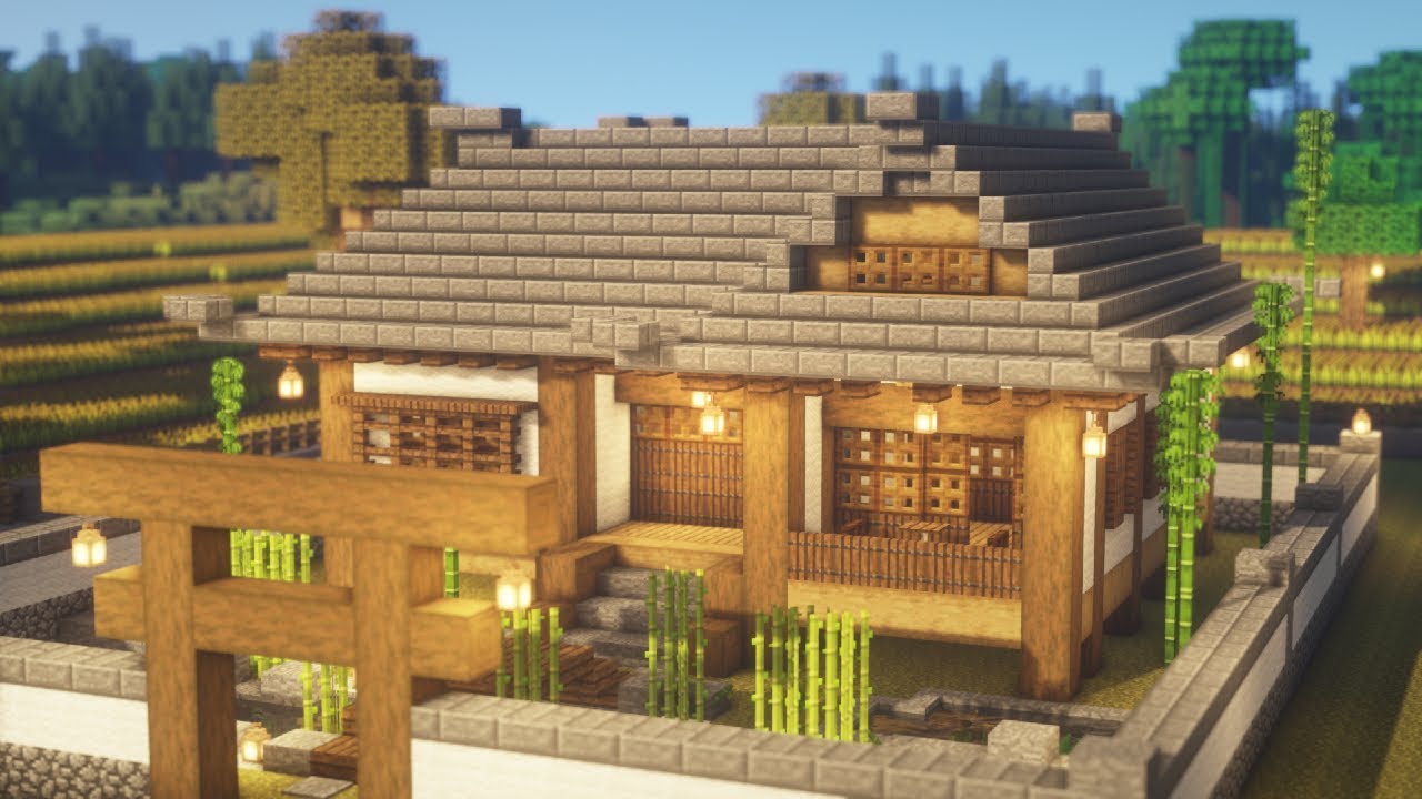  Minecraft  Rumah  Pedesaan Jepang  YouTube