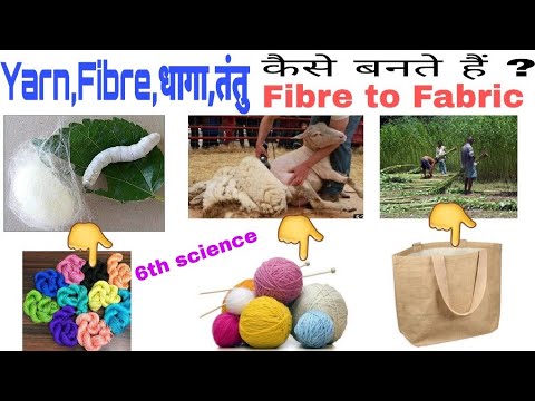 What is fibre?what is yarn?धागा| Natural fibre | Fibre to Fabric | NCERT Class 6th | Yogesh